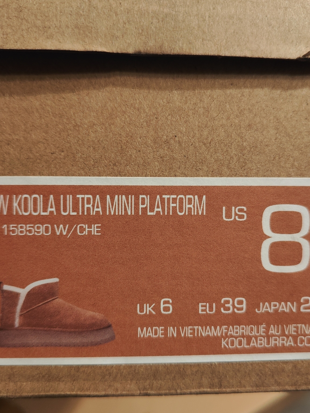 NEW - Koolaburra By UGG Chestnut Suede Shearling-Lined Platform Mule - Size 8 - Picture 2 of 4
